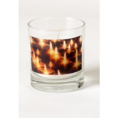 Gedenkkaars glas Vlammetjes