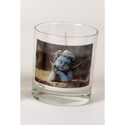 Gedenkkaars glas Engeltjes