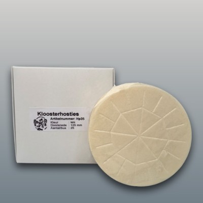Kloosterh,groot wit 125mm 25st