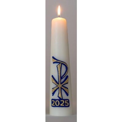 Huispaaskaars 25 cm F PX Blauw