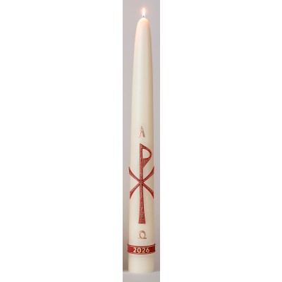 Kapelkaars 75cm. G. PX rood