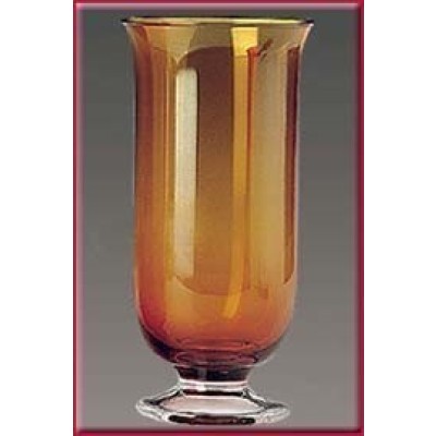 Godslampglas amber met voet