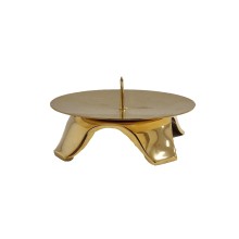 Kandelaar, 4-voet, messing 10,5 cm