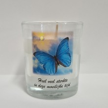 Gedenkkaars glas Sterkte Klein
