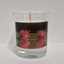 Gedenkkrs glas Waterlelies Klein