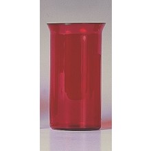Godslampglas rood, 16 cm    ( 6 dag