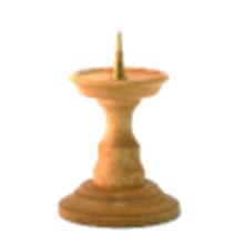 Eiken kandelaar licht 15 cm.