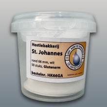 Hosties,66 mm, wit GLUTENARM 50st