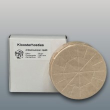 Kloosterhosties bruin, 145mm. 25 st