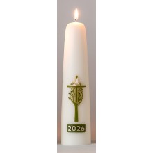 Huispaaskaars 30cm. C. Levensboom