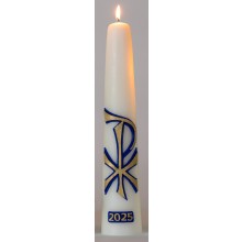 Huispaaskaars 40 cm F PX Blauw