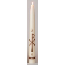 Kapelkaars 75cm F Pax Christi Bruin