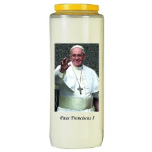 Noveenkaars Paus H. Franciscus grijze versie
