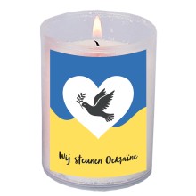 Devotiecup Oekraine duif hart tekst
